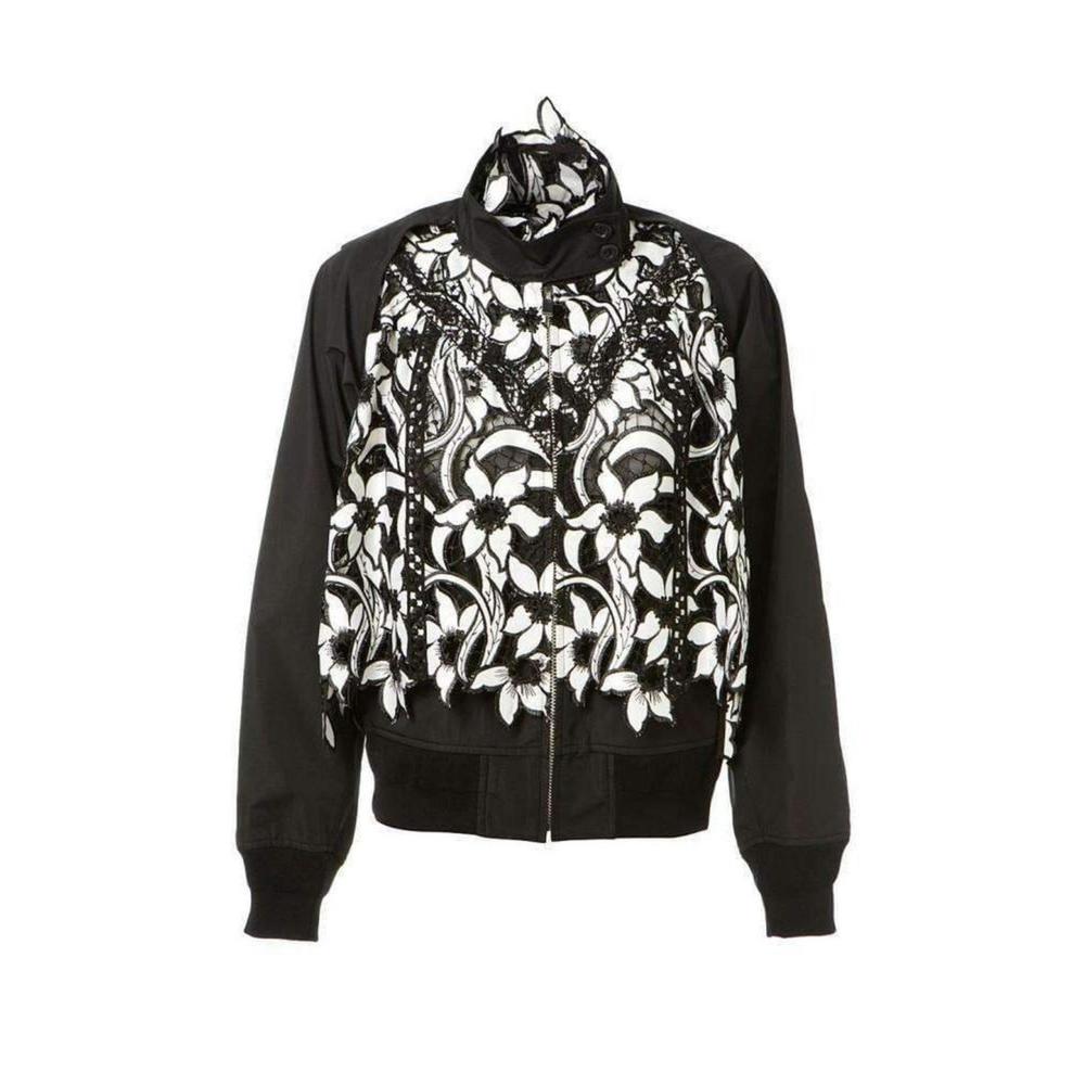 Sacai - Broderie Anglaise Floral Cotton Jacket - L